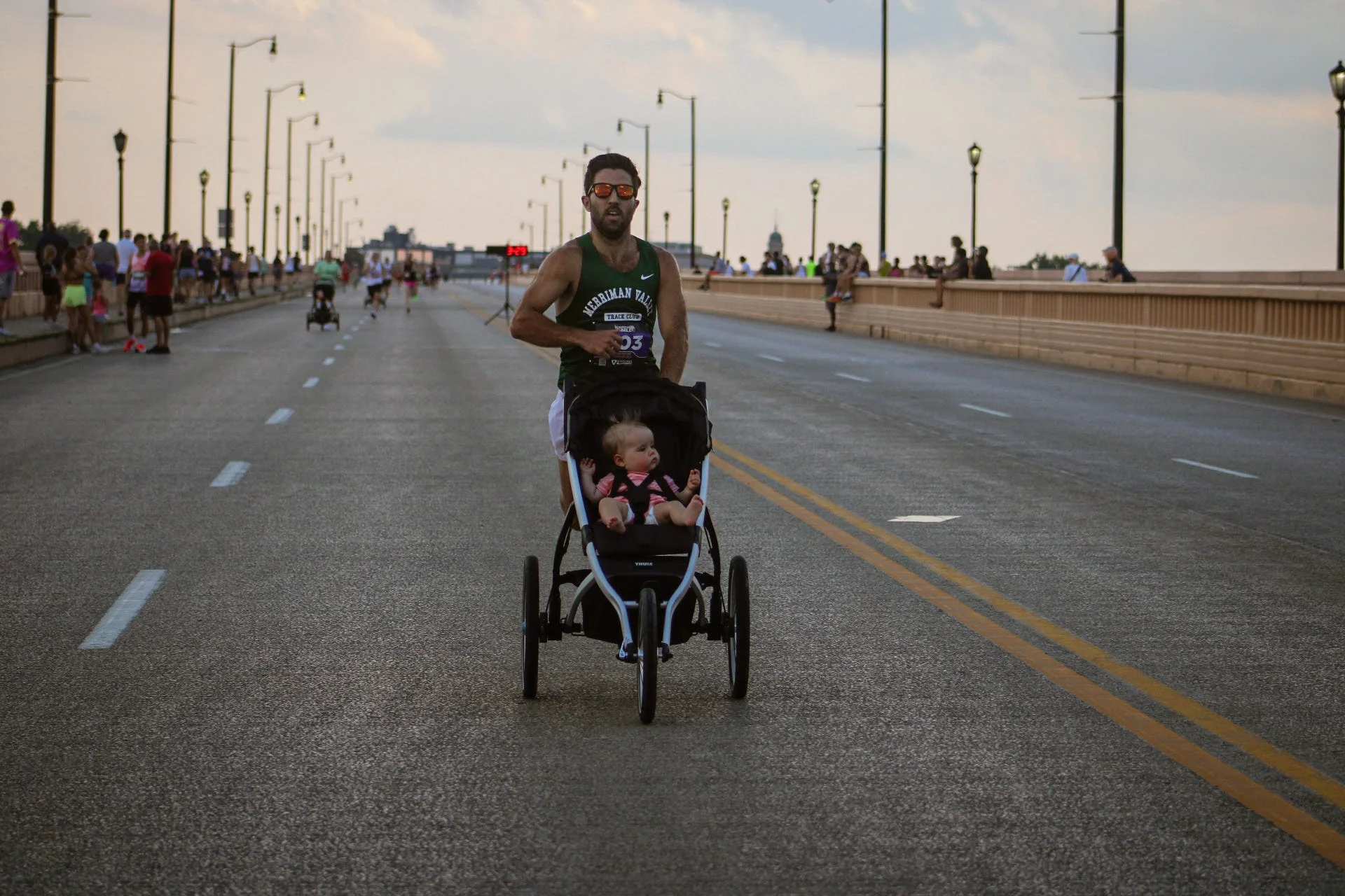 Dad Sets Unofficial Stroller Mile Record at 4:17 With Daughter
